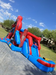 spider man bounce house combo 2 Spider-Man Bounce House Combo (Wet/Dry)