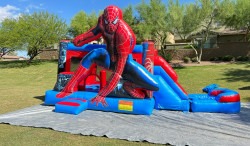 spider man bounce house combo Spider-Man Bounce House Combo (Wet/Dry)