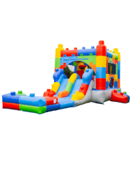 Catalog2013 1755014477 Block Bounce House Slide Combo (Wet/Dry)