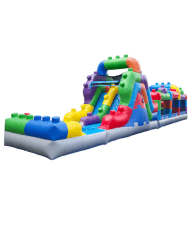 Catalog2023 1755039634 Block 12ft Slide + Obstacle Course (Wet/Dry)