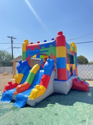 IMG 3863 1755014478 Block Bounce House Slide Combo (Wet/Dry)