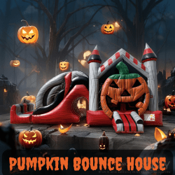 Pumpkin Bounce House Combo (Wet/Dry)