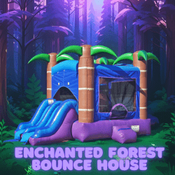 Enchanted Forest Tropical Bounce House (Wet/Dry)