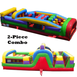 60ft Retro Obstacle Course (Retro Slide + 7 Element)