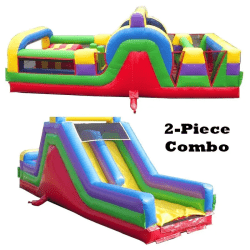 retro piece obstacle course 1762980219 60ft Retro Obstacle Course (Rock Climb + Retro Slide)