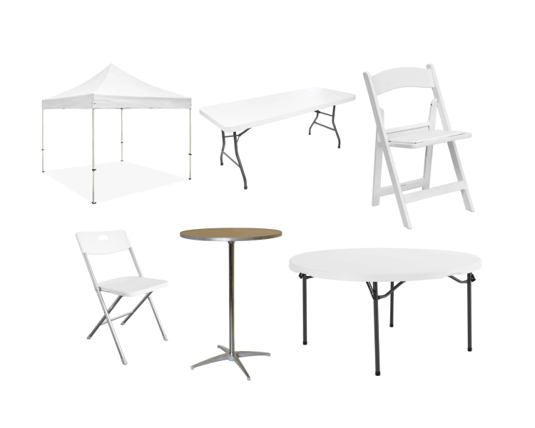Tables, Chairs, Tents