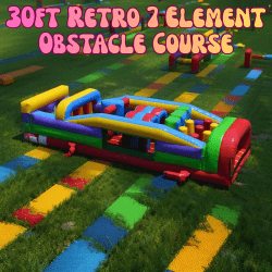 30ft Retro 7 Element Obstacle Course (Dry)