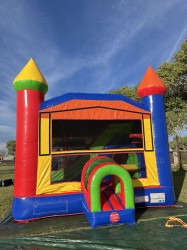 IMG 2477 1764775238 3-in-1 Rainbow Obstacle Bounce House Slide Combo (Dry)