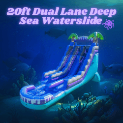20ft Dual Lane Deep Sea Slide