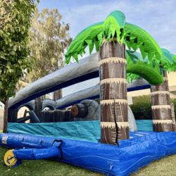 tropical obstacle rental 1764795413 20ft Blue Tropical Obstacle Course (Dry)