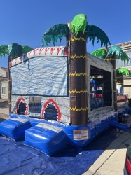 shark bounce house rental 1771859649 Shark Bounce House + Obstacle (Dry)