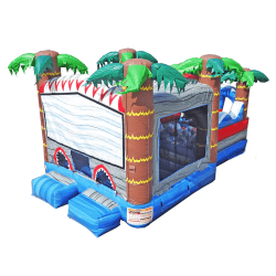 shark obstacle bounce house rental 1771859649 Shark Bounce House + Obstacle (Dry)